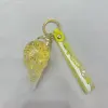 Creative ice cream drift bottle keychain cartoon ice cream flowing sand bottle key pendant Item Picture